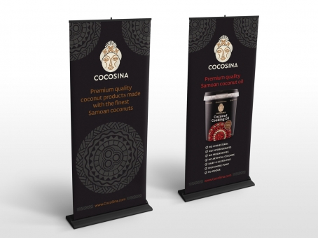 CocoSina pull up display banners