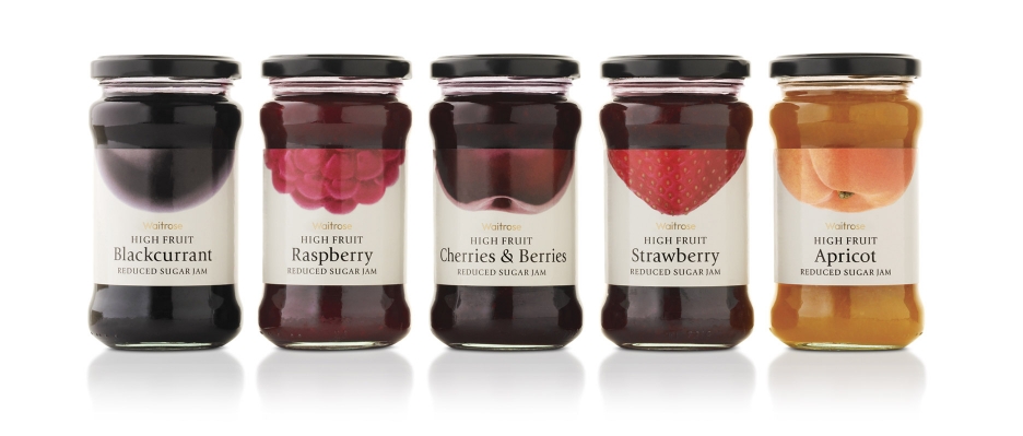 Waitrose jams packaging